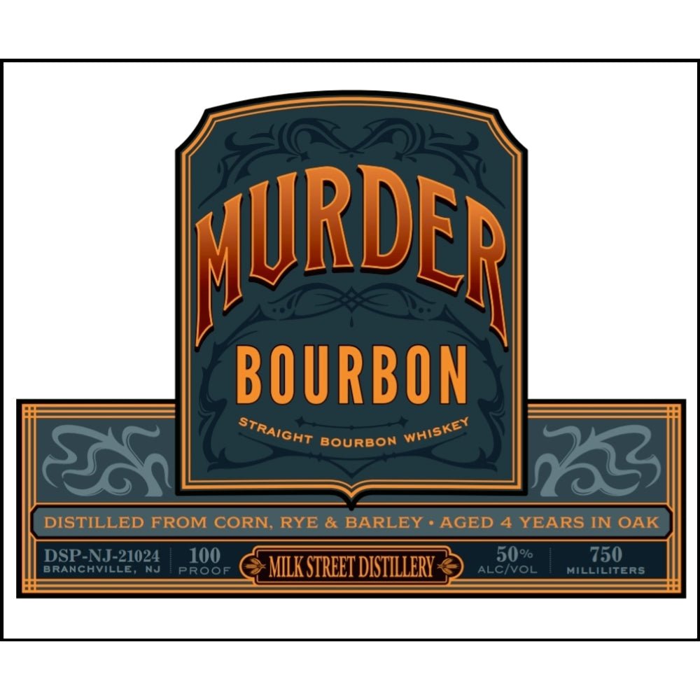 Milk Street Distillery Murder Bourbon American Whiskey Milk Street Distillery