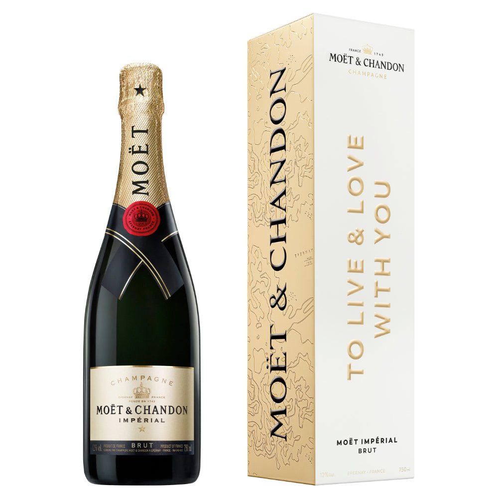 Moët Impérial Brut "To Live & Love With You" Cardboard Box Champagne Moët & Chandon   