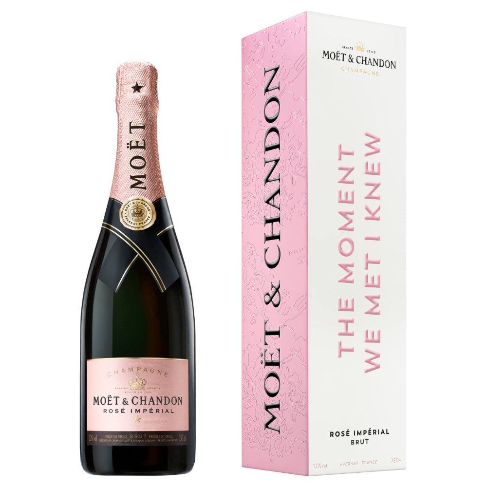 Moët Impérial Rosé "The Moment We Met I Knew" Cardboard Box Champagne Moët & Chandon   