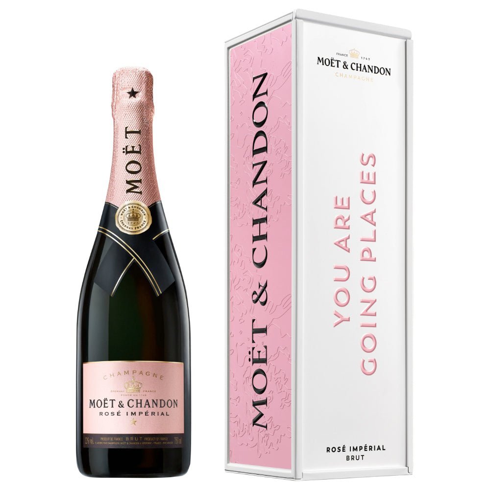 Moët Impérial Rosé "You Are Going Places" Cardboard Box Champagne Moët & Chandon   