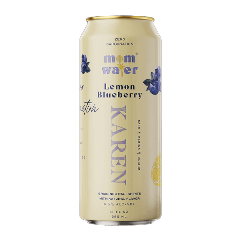 Mom Water Karen - Lemon Blueberry Cocktail 12.oz 4 Pack RTD Mom Water