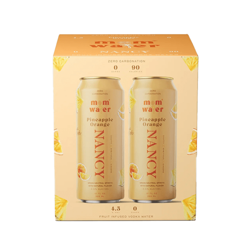 Mom Water Nancy - Pineapple Orange Cocktail 12.oz 4 Pack RTD Mom Water