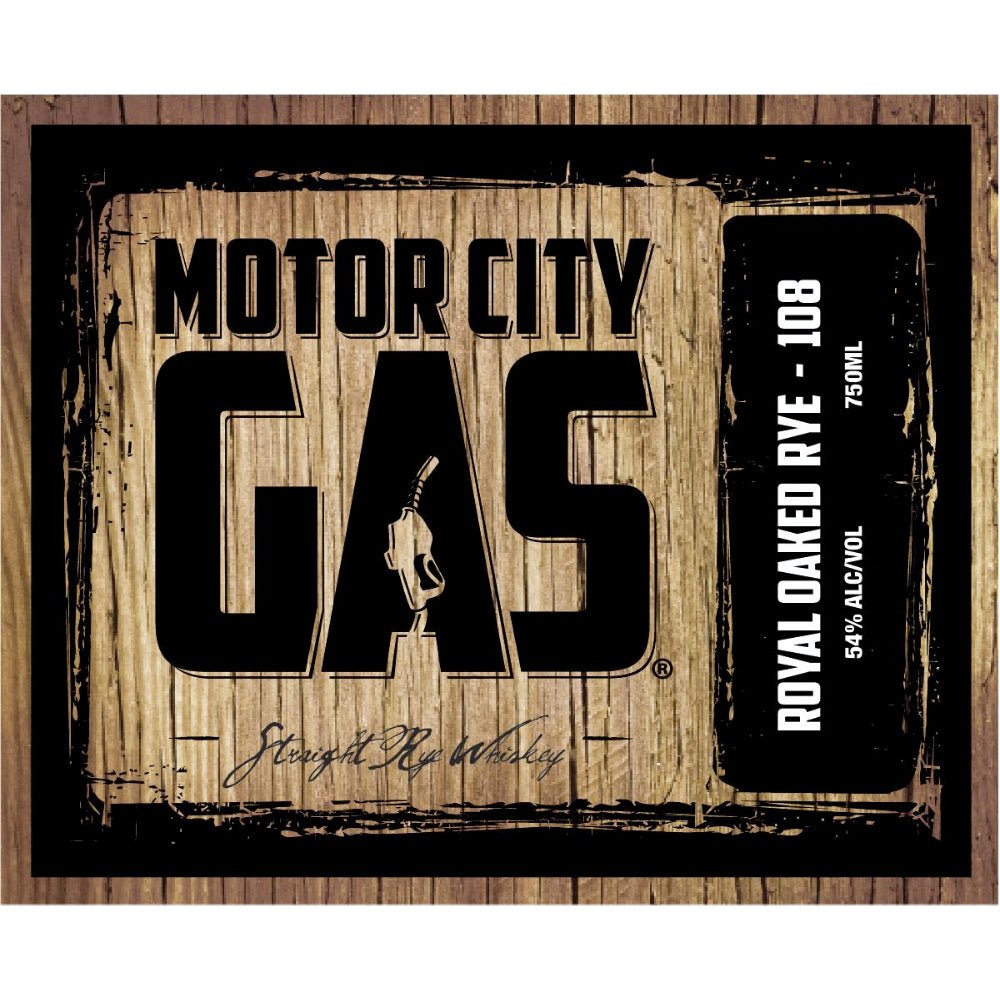 Motor City Gas Royal Oaked Straight Rye - 108 Rye Whiskey Motor City Gas   