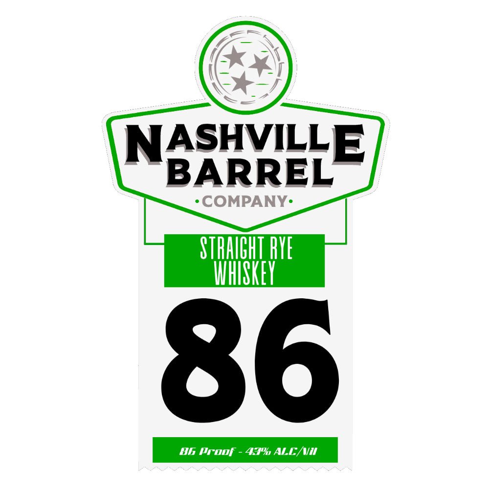 Nashville Barrel Company 86 Straight Rye Rye Whiskey Nashville Barrel Company   