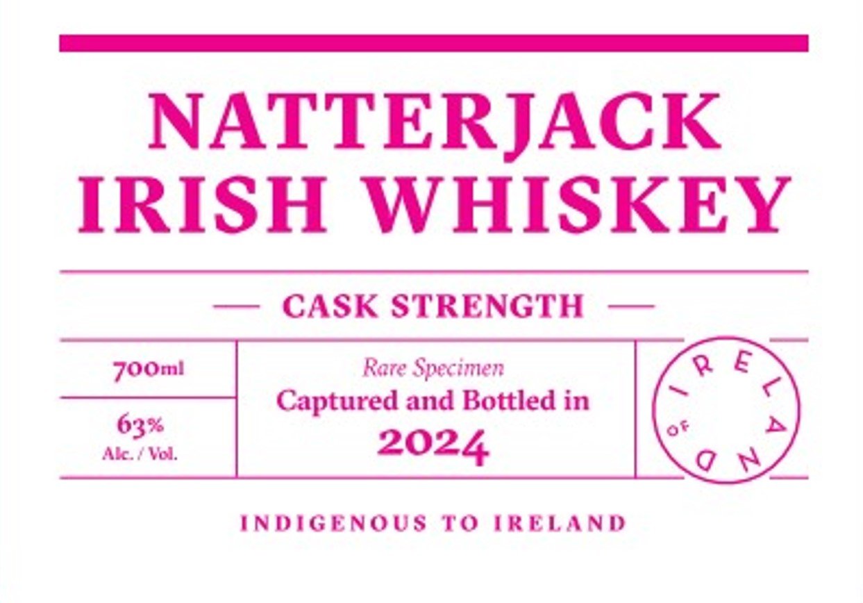 Natterjack Cask Strength Irish Whiskey 700ml Irish Whiskey natterjack irish whiskey   