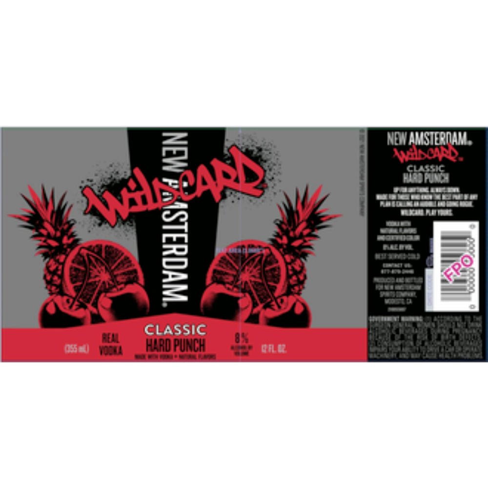 New Amsterdam Wildcard Classic Hard Punch 4PK Ready-To-Drink Cocktails New Amsterdam Vodka   