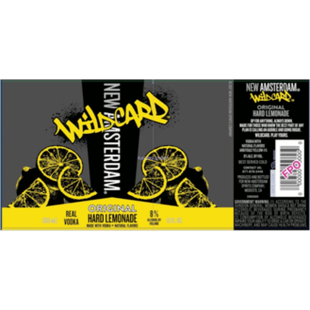 New Amsterdam Wildcard Original Hard Lemonade 4PK Ready-To-Drink Cocktails New Amsterdam Vodka   