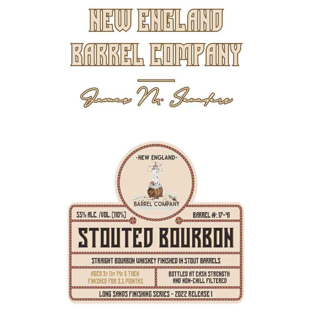 New England Barrel Company Stouted Straight Bourbon Bourbon New England Barrel Company