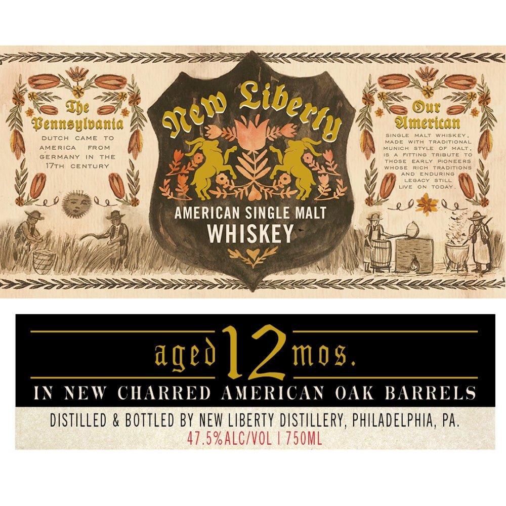 New Liberty American Single Malt Whiskey American Whiskey New Liberty Distillery