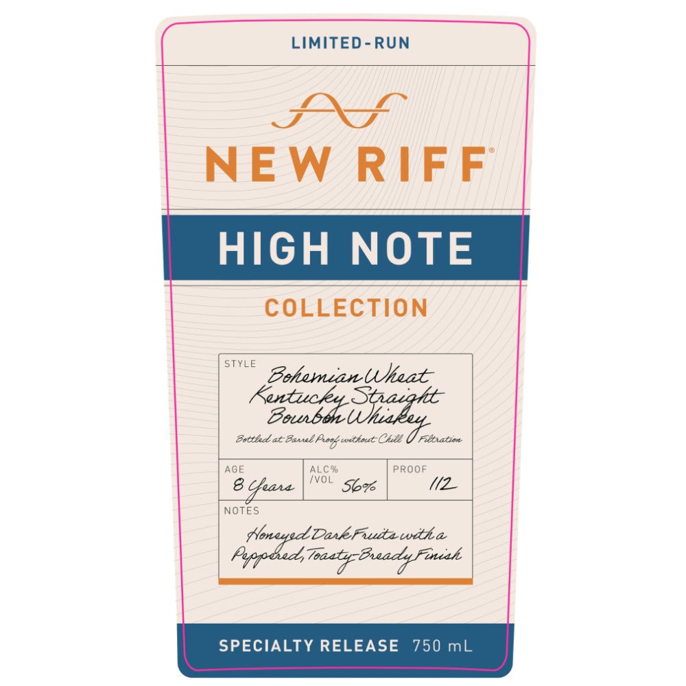 New Riff High Note Collection Bohemian Wheat Kentucky Straight Bourbon Bourbon New Riff Distilling   