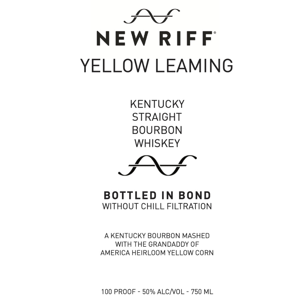 New Riff Yellow Leaming Bottled in Bond Kentucky Straight Bourbon Bourbon New Riff Distilling   