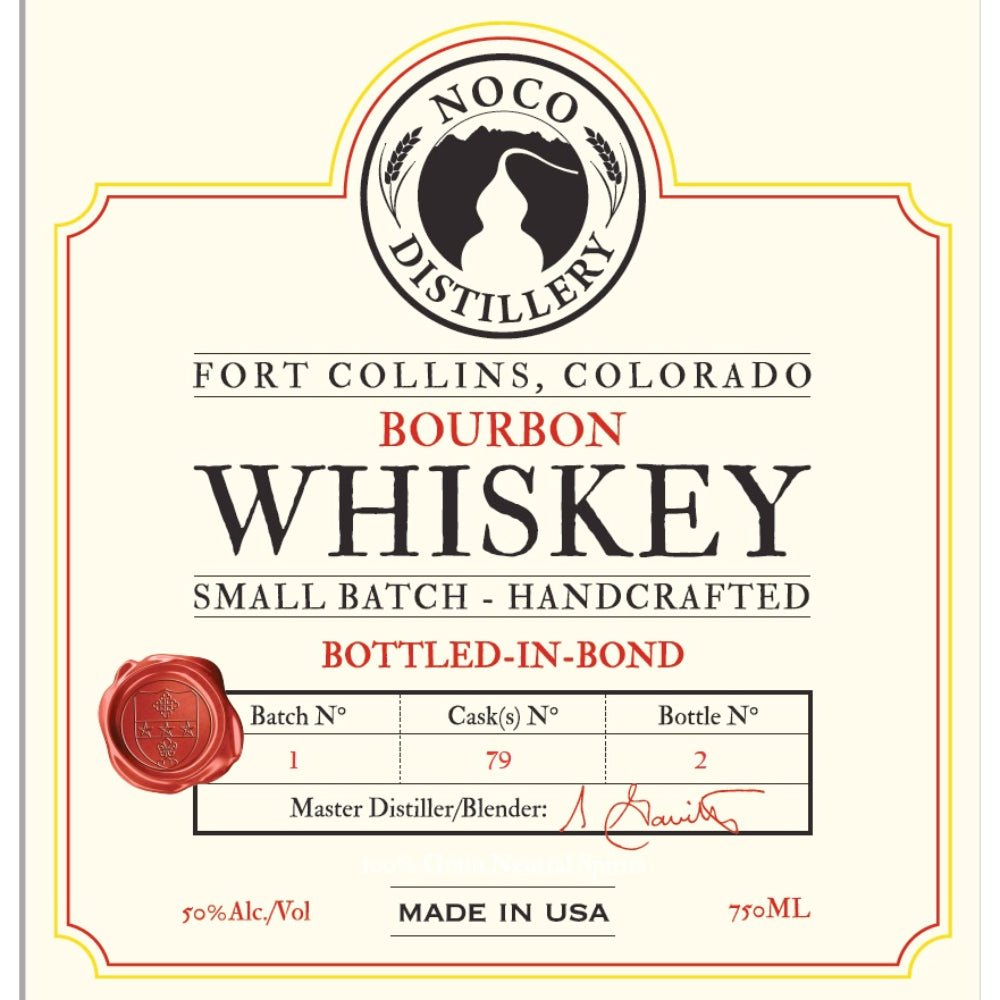 Noco Distillery Bottled in Bond Bourbon Bourbon Noco Distillery   