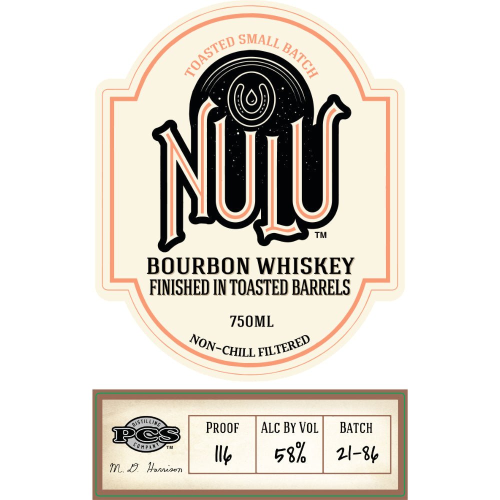 Nulu Small Batch Bourbon Finished In Toasted Barrels Bourbon Nulu