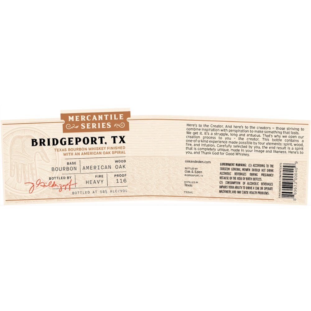 Oak & Eden Mercantile Series Bourbon Bourbon Oak & Eden   