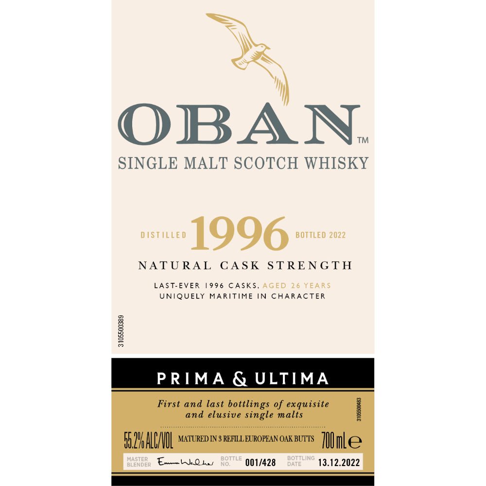 Oban 1996 Prima & Ultima Single Malt Scotch 26 Year Old Scotch Prima & Ultima Collection   