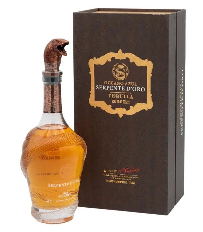 Oceano Azul Serpente D'Oro Tequila Añejo 750mL Anejo Oceano Azul   