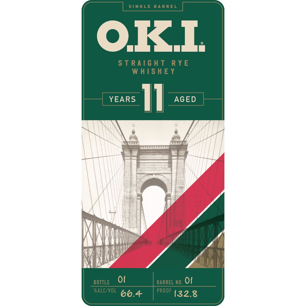 O.K.I. 11 Year Old Single Barrel Straight Rye Whiskey Rye Whiskey O.K.I. Bourbon   