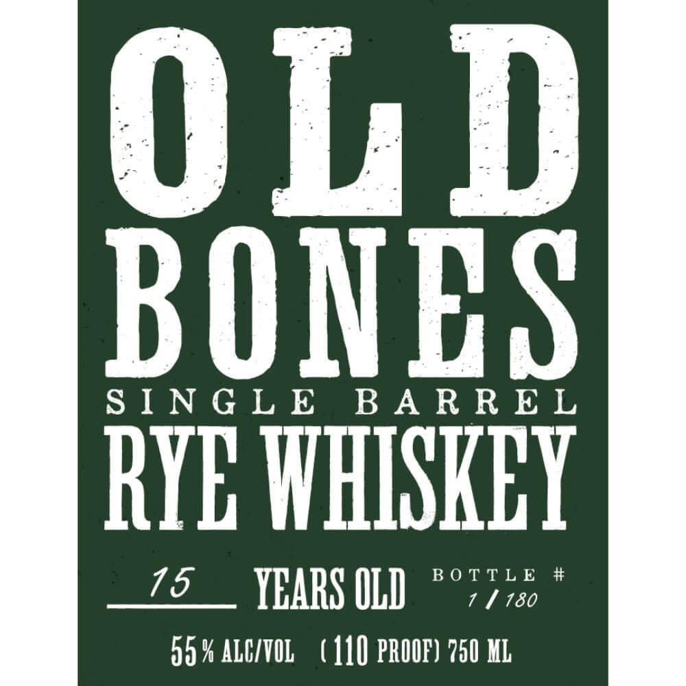 Old Bones 15 Year Single Barrel Rye Rye Whiskey Old Bones