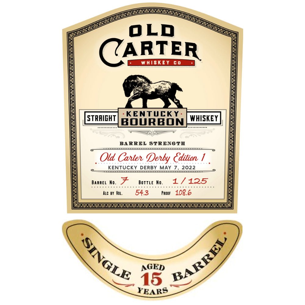 Old Carter Derby Edition 1 Bourbon Old Carter