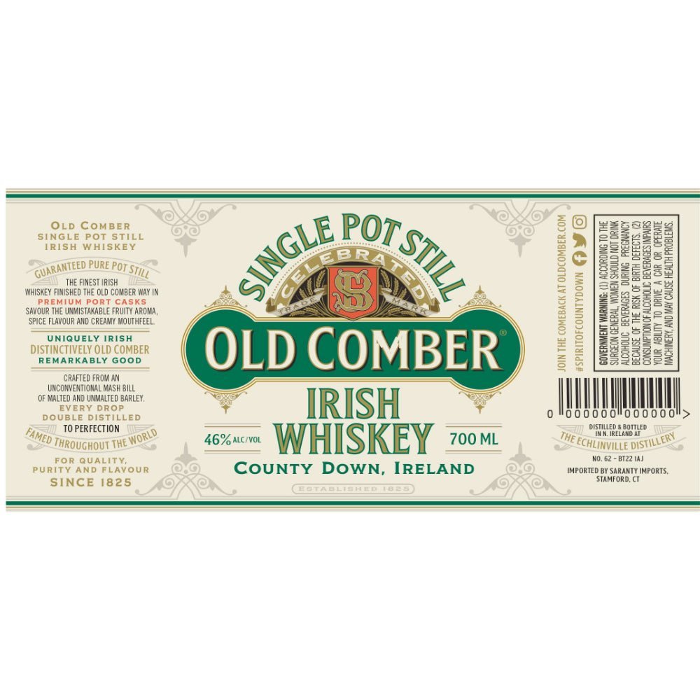 Old Comber Irish Whiskey Irish whiskey Old Comber   