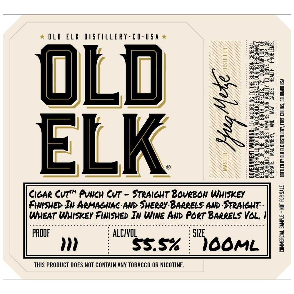 Old Elk Cigar Cut Punch Cut Vol. 1 200ml Bourbon Whiskey Old Elk   