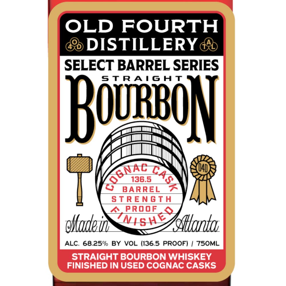 Old Fourth Select Barrel Series Bourbon Cognac Cask Finished Bourbon Old Fourth Distillery