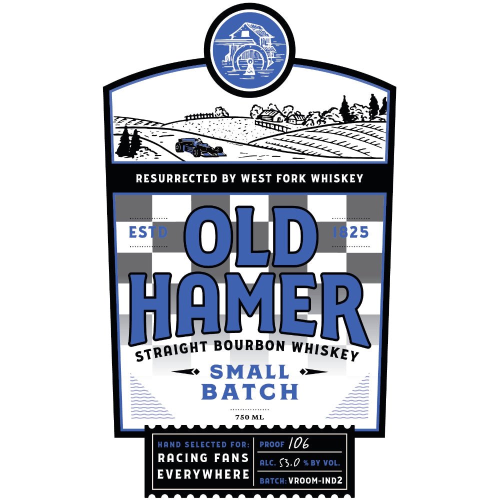 Old Hamer Racing Fans Small Batch Straight Bourbon Bourbon West Fork Whiskey