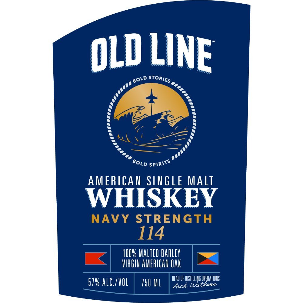 Old Line Navy Strength 114 American Single Malt Whiskey Single Malt Whiskey Old Line Spirits   