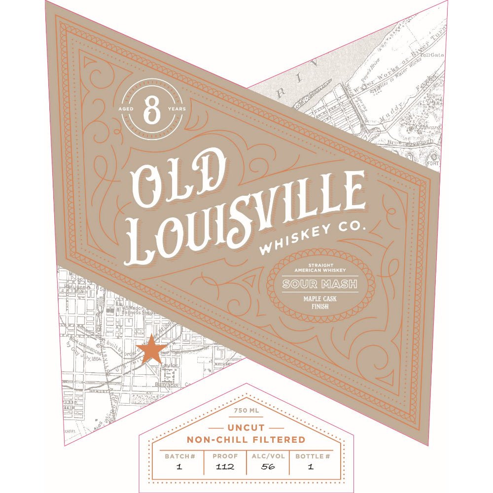 Old Louisville 8 Year Old Sour Mash Maple Cask Finish Straight American Whiskey American Whiskey Old Louisville Whiskey   