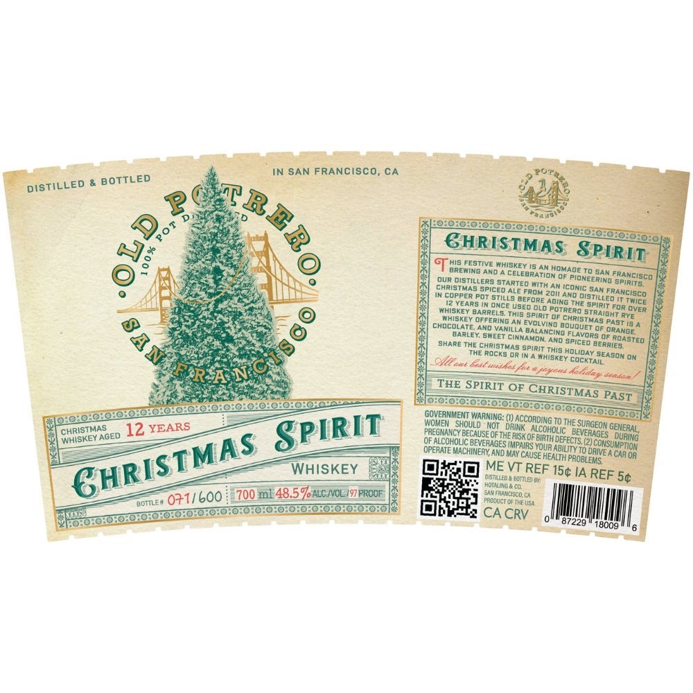 Old Potrero 12 Year Old Christmas Spirit Whiskey Whiskey Old Potrero   