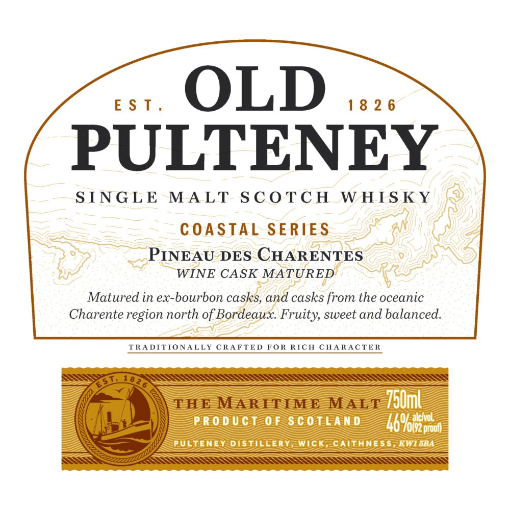 Old Pulteney Coastal Series Pineau Des Charentes Wine Cask Matured Scotch Old Pulteney   