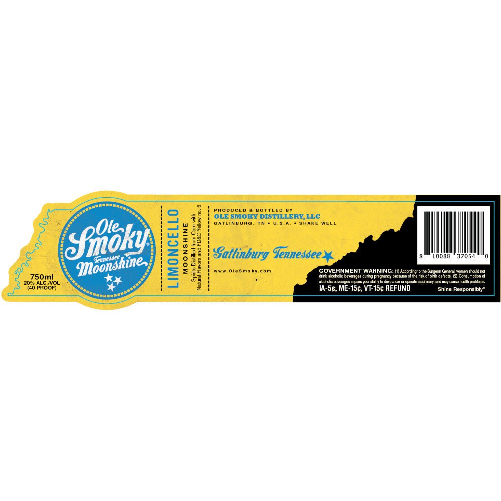 Ole Smoky Limoncello Moonshine Moonshine Ole Smoky   