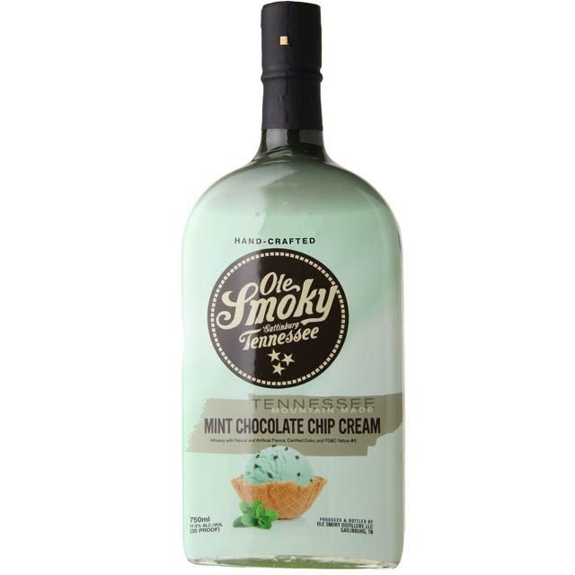 Ole Smoky Mint Chocolate Chip Cream 750ml Moonshine Ole Smoky   