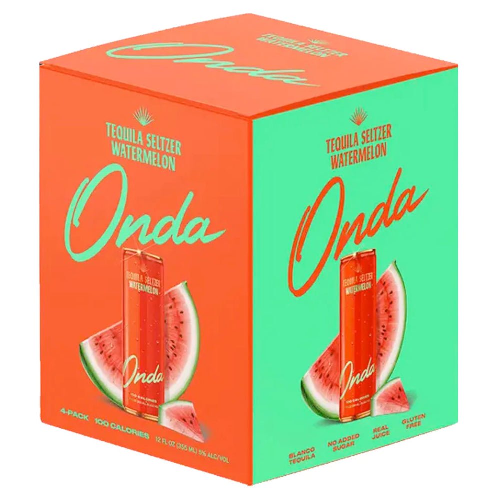 Onda Tequila Seltzer Watermelon 4 Pack Hard Seltzer Onda   