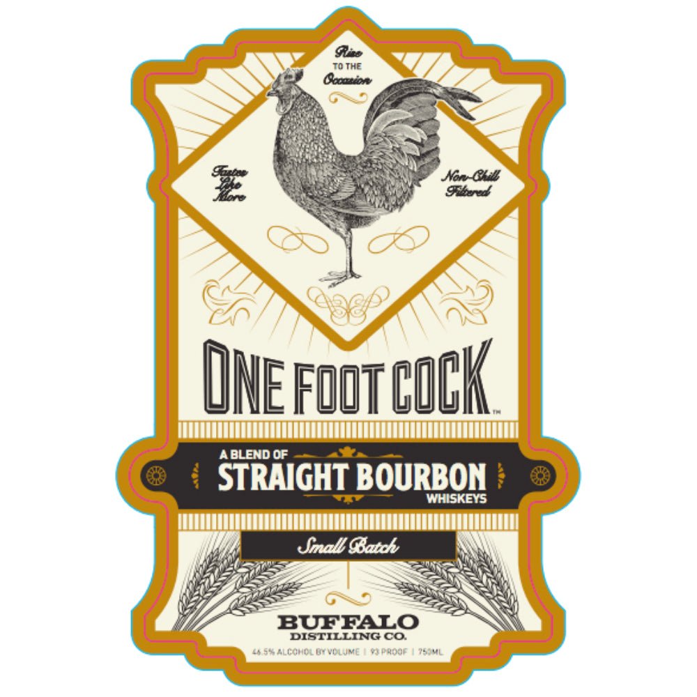 One Foot Cock Blend Of Straight Bourbons Bourbon Buffalo Distilling