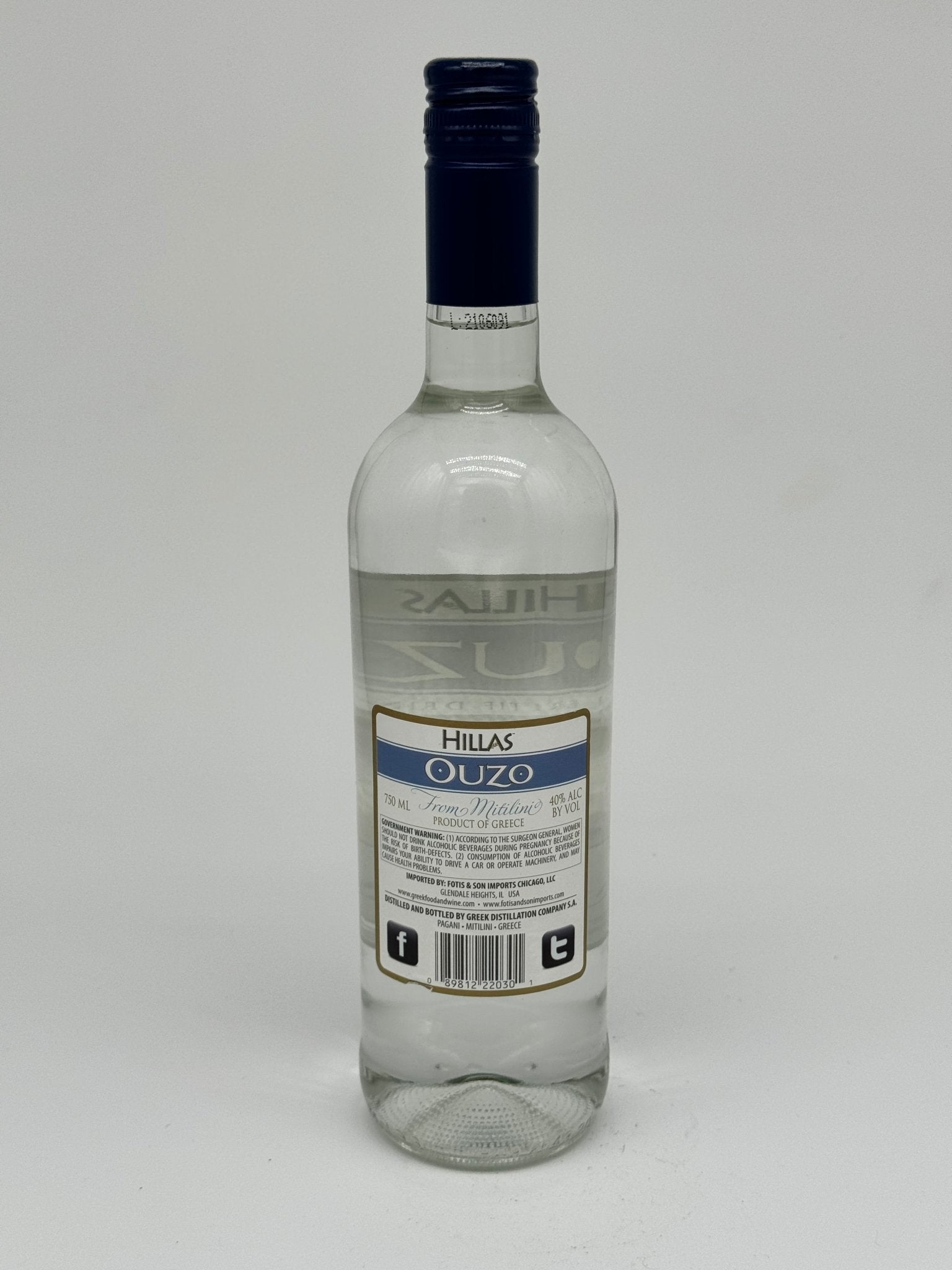 Ouzo Hillas 750 mL Arak Ouzo   