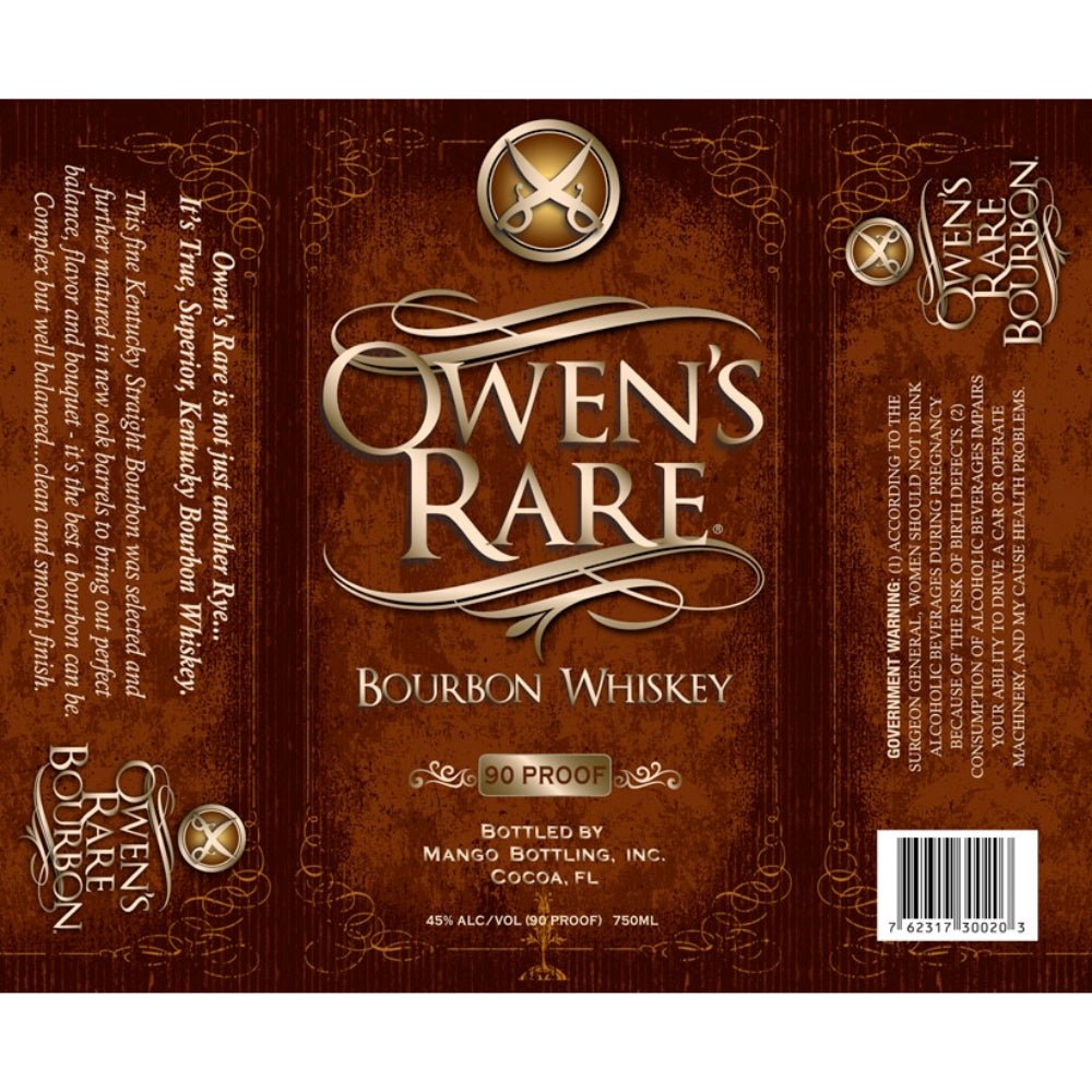 Owen's Rare Bourbon Whiskey Bourbon Mango Bottling