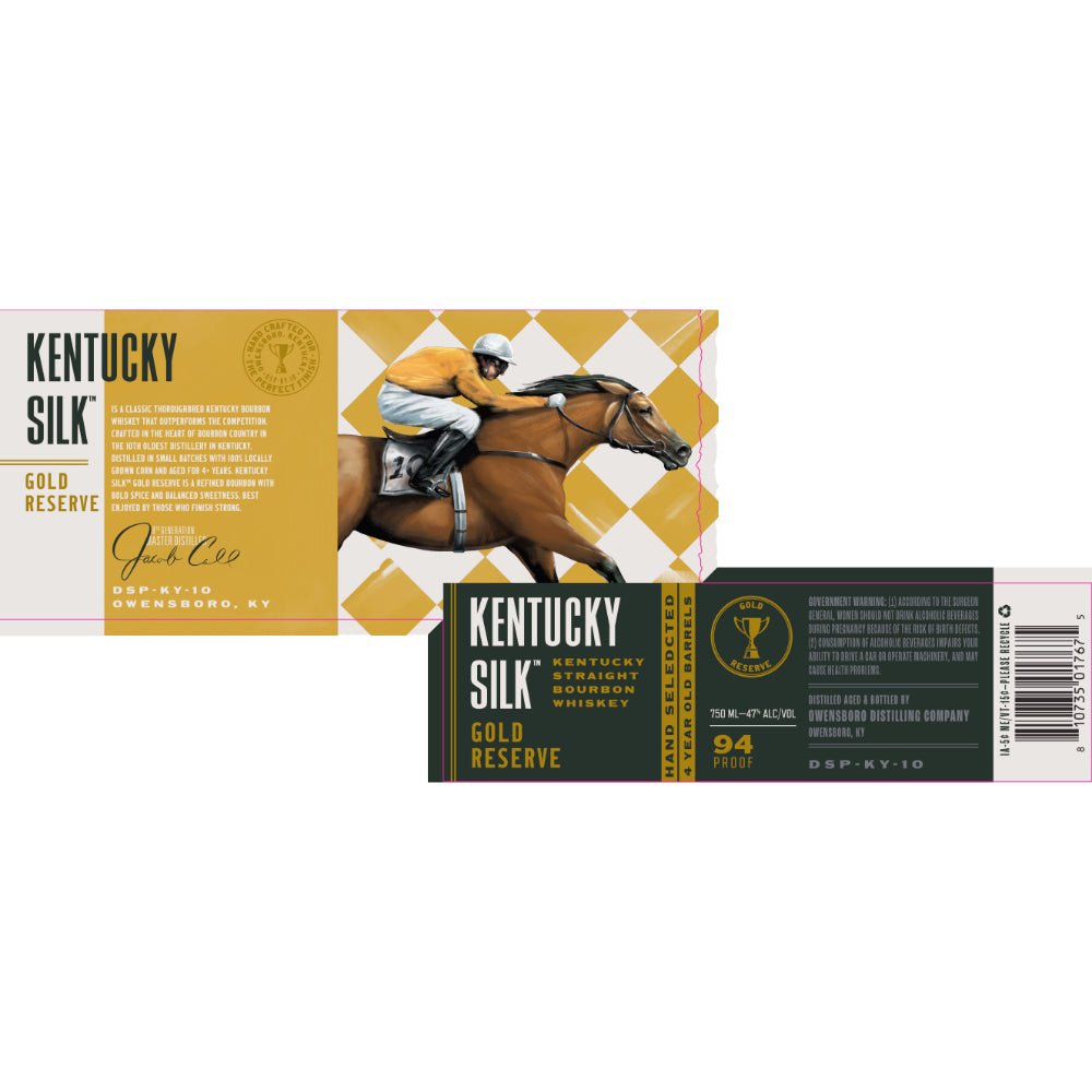 Owensboro Distilling Kentucky Silk Gold Reserve 4 Year Old Straight Bourbon Bourbon Owensboro Distilling Company