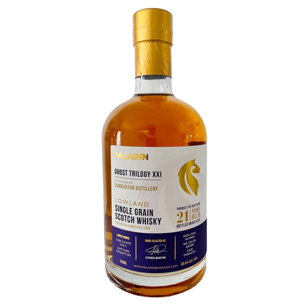 Paladin Ghost Trilogy XXI Dumbarton Distillery 21 Year Old Moscatel Cask 2022 Scotch Paladin   