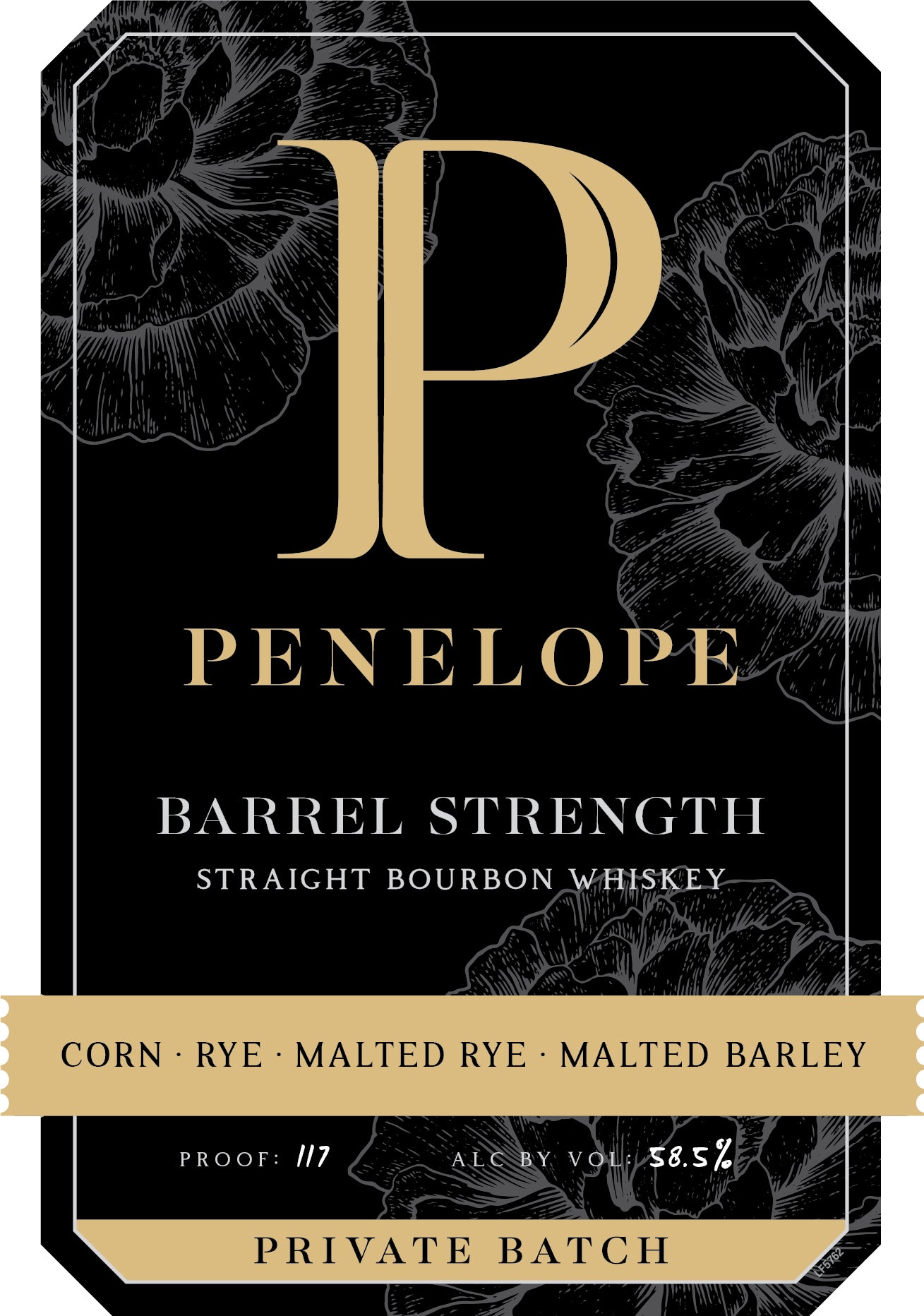 Penelope Bourbon Barrel Strength Private Batch 5 Year Straight Bourbon Whiskey Bourbon Whiskey Penelope Bourbon   