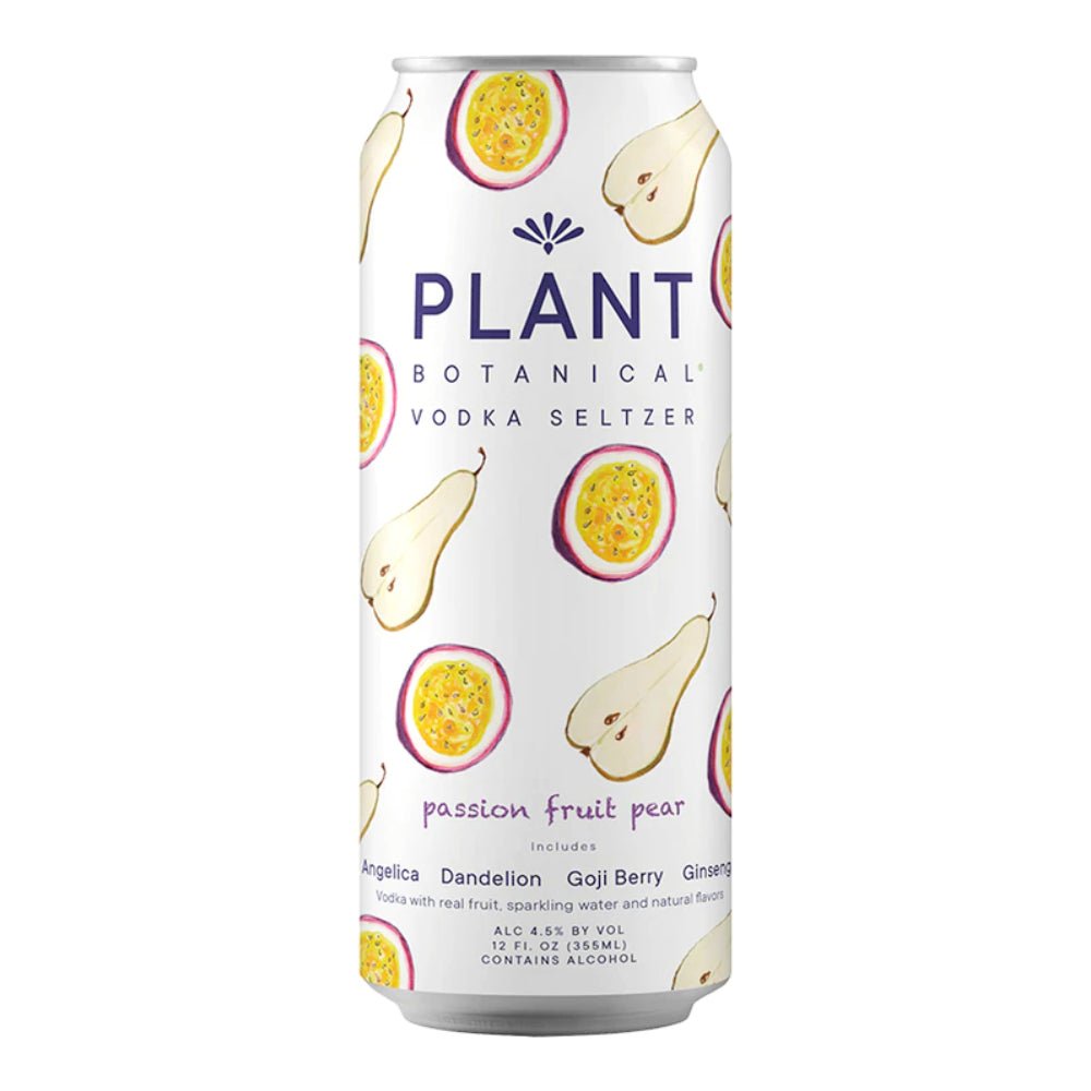 Plant Botanical Passionfruit Fruit Pear Vodka Seltzer 4PK Hard Seltzer Plant Botanical   