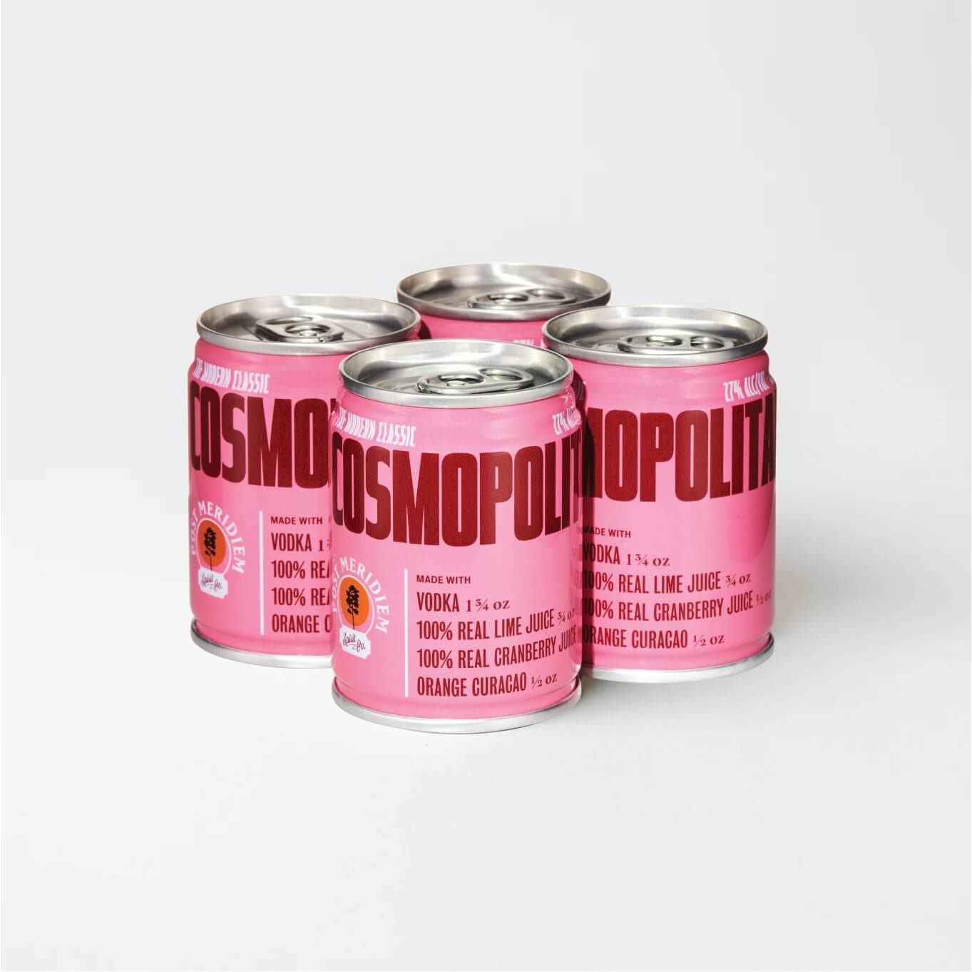 Post Meridiem The Modern Classic Cosmopolitan - 4pk Canned Cocktail $4.49 per Cocktail   