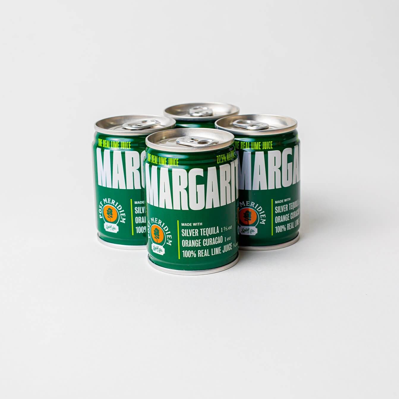 Post Meridiem The Real Lime Juice Margarita - 4pk Canned Cocktail $4.49 per Cocktail