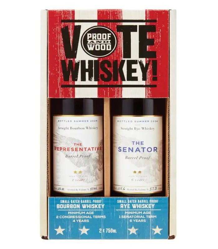 Proof And Wood Vote Whiskey Gift Set Bundle Bourbon Proof and Wood   