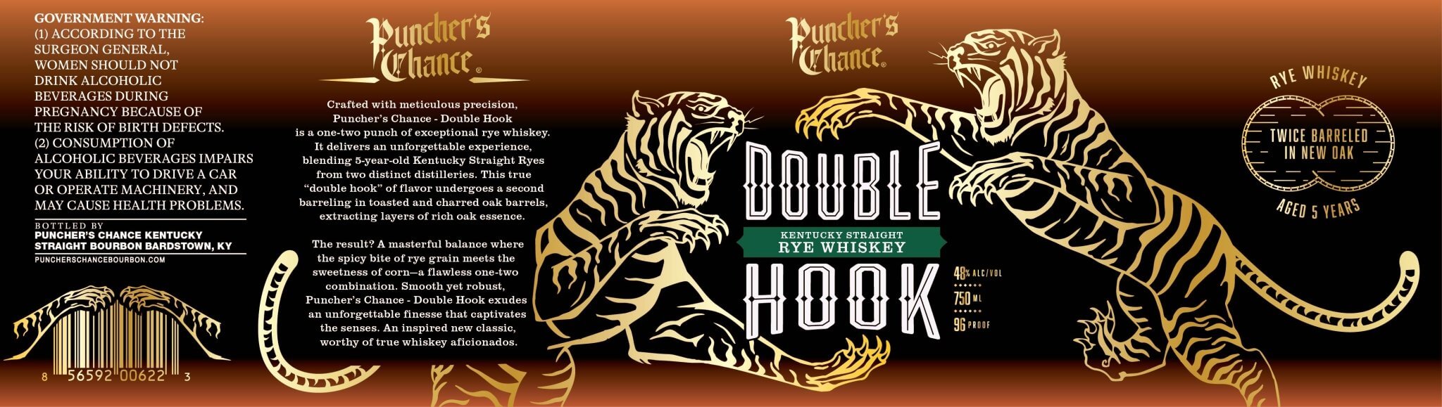 Puncher’s Chance Double Hook Kentucky Straight 5 Year Rye Whiskey  Puncher’s Chance   