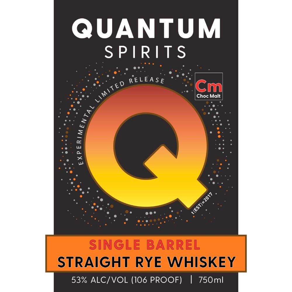 Quantum Spirits Experimental Single Barrel Chocolate Malt Straight Rye Rye Whiskey Quantum Spirits   