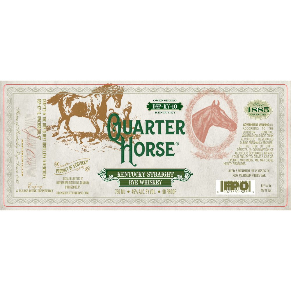 Quarter Horse Kentucky Straight Rye Rye Whiskey Owensboro Distilling Company