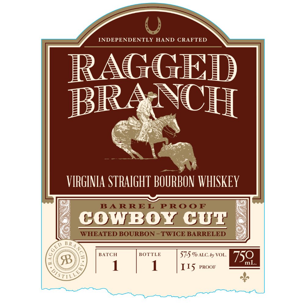 Ragged Branch Cowboy Cut Virginia Straight Bourbon Bourbon Ragged Branch   