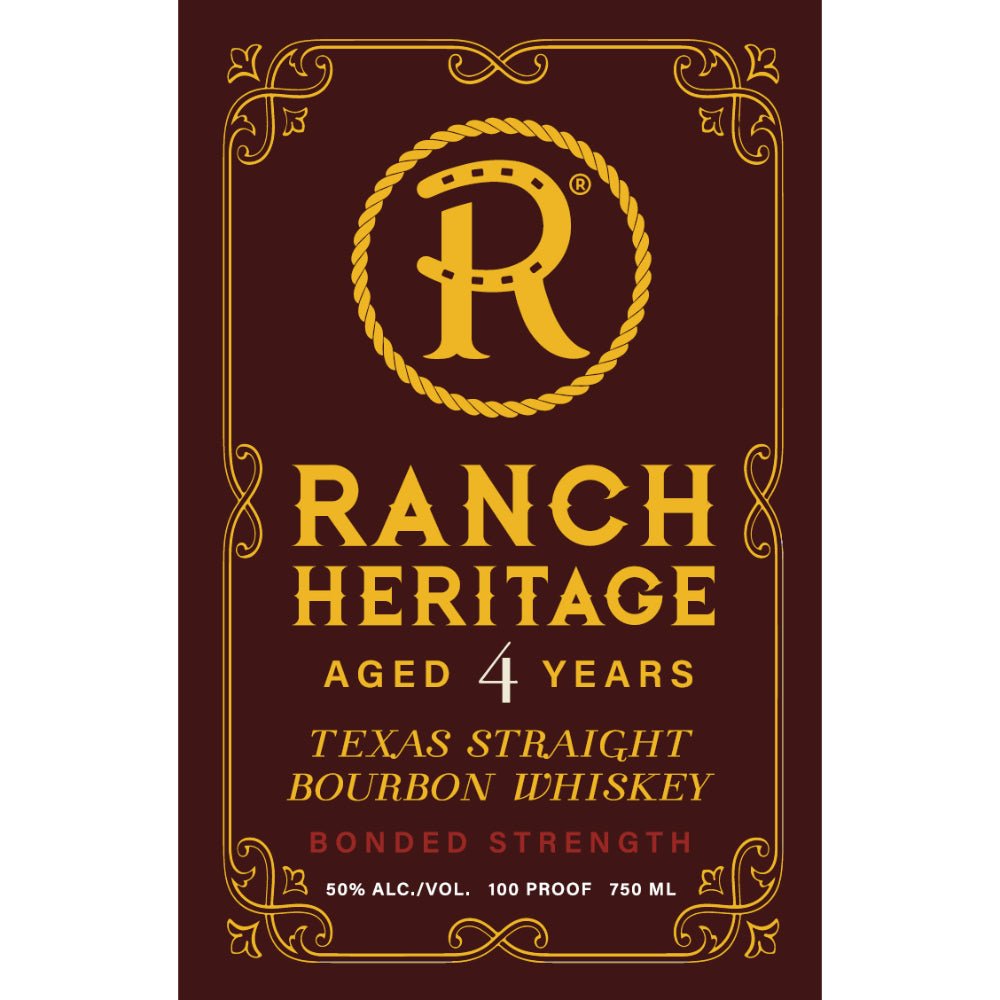 Ranch Heritage Bonded Strength Texas Straight Bourbon Bourbon Ranch Brand Wine & Spirits   