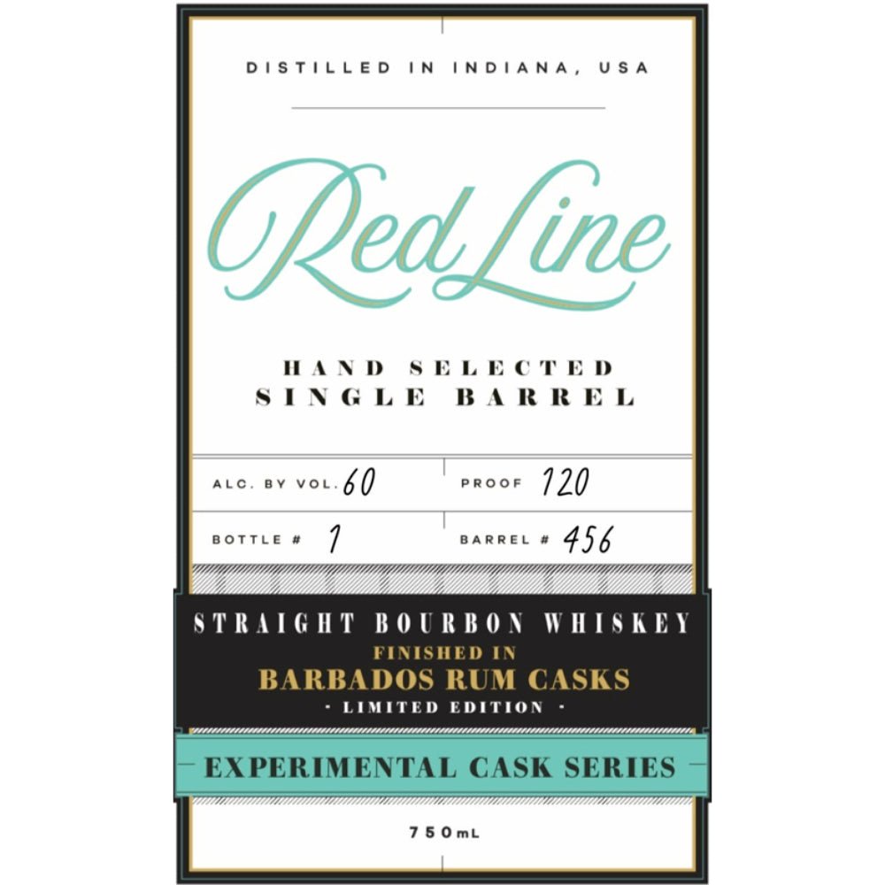 Red Line Experimental Cask Bourbon Finished in Barbados Rum Casks Bourbon Red Line   